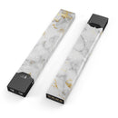 Marble & Digital Gold Foil V3 - Premium Decal Protective Skin-Wrap Sticker compatible with the Juul Labs vaping device