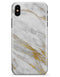 Marble & Digital Gold Foil V4 - iPhone X Clipit Case