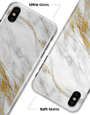 Marble & Digital Gold Foil V4 - iPhone X Clipit Case