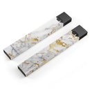 Marble & Digital Gold Foil V5 - Premium Decal Protective Skin-Wrap Sticker compatible with the Juul Labs vaping device
