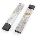 Marble & Digital Gold Foil V5 - Premium Decal Protective Skin-Wrap Sticker compatible with the Juul Labs vaping device