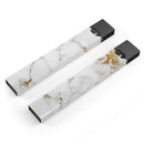 Marble & Digital Gold Foil V6 - Premium Decal Protective Skin-Wrap Sticker compatible with the Juul Labs vaping device