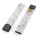 Marble & Digital Gold Foil V6 - Premium Decal Protective Skin-Wrap Sticker compatible with the Juul Labs vaping device
