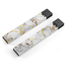 Marble & Digital Gold Foil V7 - Premium Decal Protective Skin-Wrap Sticker compatible with the Juul Labs vaping device