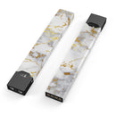 Marble & Digital Gold Foil V7 - Premium Decal Protective Skin-Wrap Sticker compatible with the Juul Labs vaping device