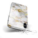 Marble & Digital Gold Foil V7 - iPhone X Swappable Hybrid Case