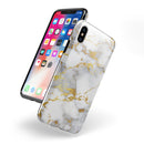 Marble & Digital Gold Foil V7 - iPhone X Swappable Hybrid Case