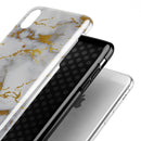 Marble & Digital Gold Foil V7 - iPhone X Swappable Hybrid Case