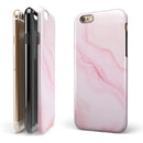 Marble Surface V1 Pink iPhone 6/6s or 6/6s Plus 2-Piece Hybrid INK-Fuzed Case