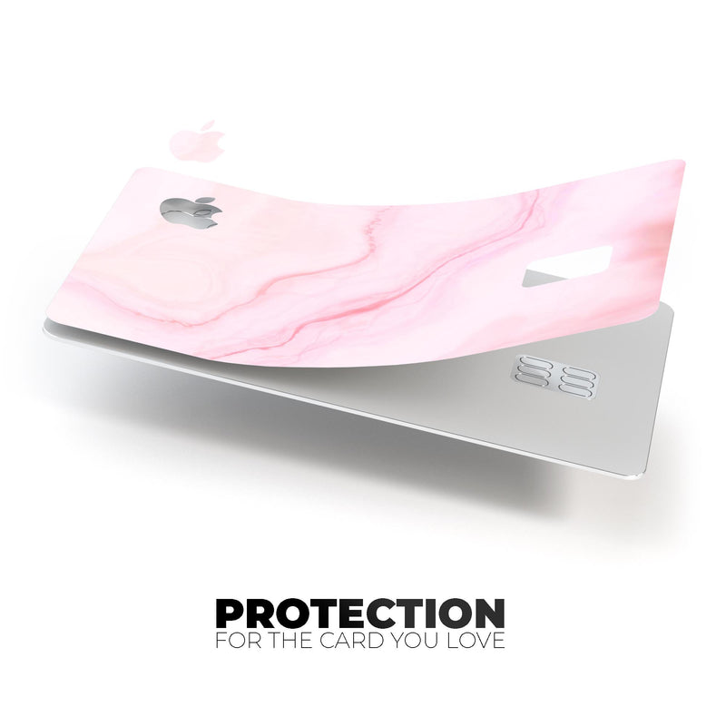 Marble Surface V1 Pink - Premium Protective Decal Skin-Kit for the Apple Credit Card