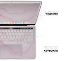Marble Surface V1 Pink // Skin Decal Wrap Kit Compatible with the Apple MacBook Pro, Pro with Touch Bar or Air (11, 12, 13, 15 & 16" - All Versions Available)