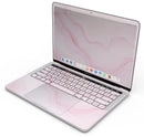Marble Surface V1 Pink // Skin Decal Wrap Kit Compatible with the Apple MacBook Pro, Pro with Touch Bar or Air (11, 12, 13, 15 & 16" - All Versions Available)