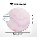 Marble Surface V1 Pink// WaterProof Rubber Foam Backed Anti-Slip Mouse Pad for Home Work Office or Gaming Computer Desk