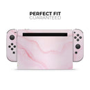 Marble Surface V1 Pink // Skin Decal Wrap Kit for Nintendo Switch Console & Dock, Joy-Cons, Pro Controller, Lite, 3DS XL, 2DS XL, DSi, or Wii - Vinyl Skin Wrap for Nintendo Switch 2, OLED, Lite, Pro Controller, Wii & Classic Handhelds