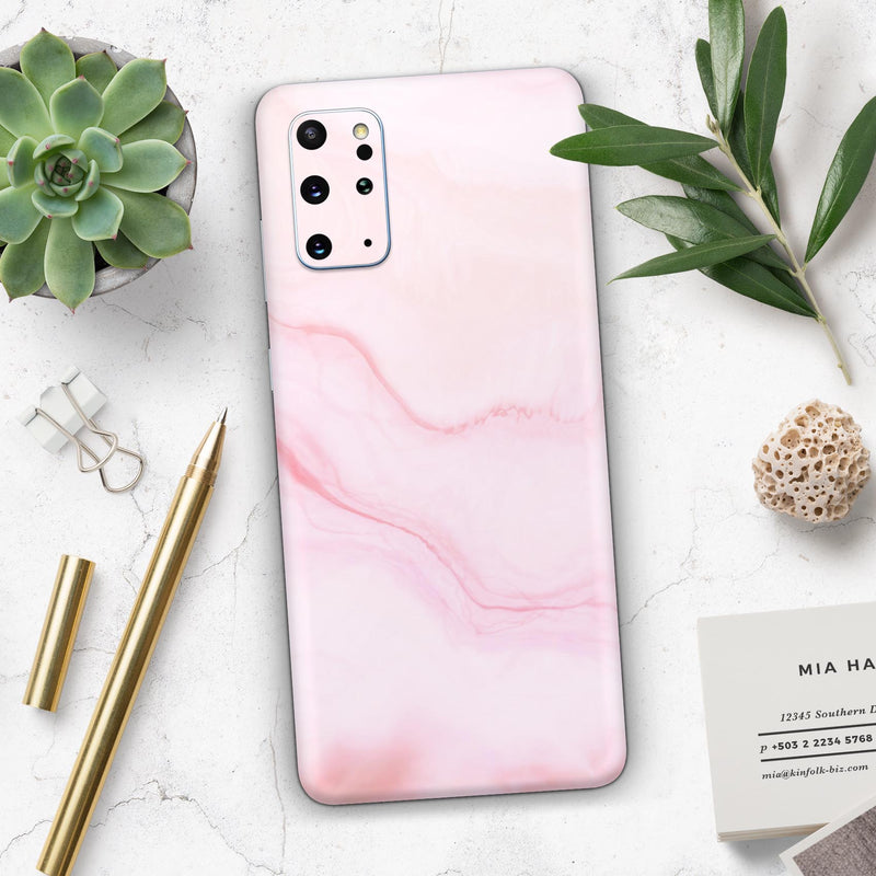 Marble Surface V1 Pink - Full Body Skin Decal Wrap Kit for Samsung Galaxy Phones