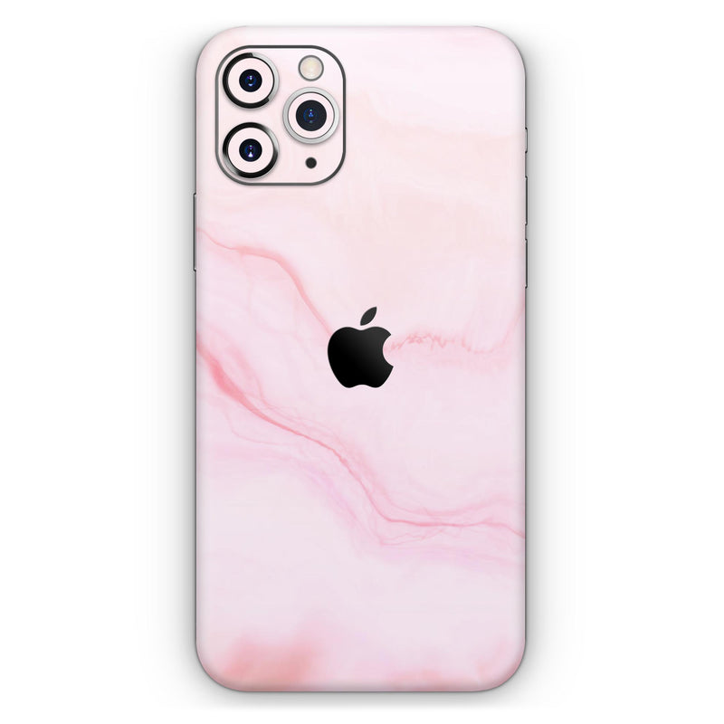 Marble Surface V1 Pink - Protective Skin Wrap & Decal – Compatible with iPhone SE to iPhone 17 Pro Max (All Models)