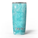 Marble Surface V1 Teal - Skin Decal Vinyl Wrap Kit compatible with the Yeti Rambler Cooler Tumbler Cups