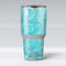 Marble Surface V1 Teal - Skin Decal Vinyl Wrap Kit compatible with the Yeti Rambler Cooler Tumbler Cups