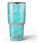 Marble Surface V1 Teal - Skin Decal Vinyl Wrap Kit compatible with the Yeti Rambler Cooler Tumbler Cups