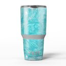 Marble Surface V1 Teal - Skin Decal Vinyl Wrap Kit compatible with the Yeti Rambler Cooler Tumbler Cups