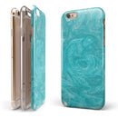 Marble Surface V1 Teal iPhone 6/6s or 6/6s Plus 2-Piece Hybrid INK-Fuzed Case