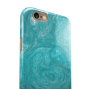 Marble Surface V1 Teal iPhone 6/6s or 6/6s Plus 2-Piece Hybrid INK-Fuzed Case