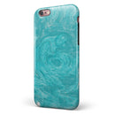 Marble Surface V1 Teal iPhone 6/6s or 6/6s Plus 2-Piece Hybrid INK-Fuzed Case