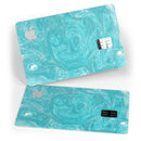 Marble Surface V1 Teal - Premium Protective Decal Skin-Kit for the Apple Credit Card