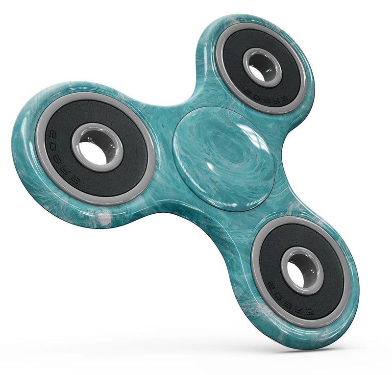 Marble Surface V1 Teal Full-Body Fidget Spinner Skin-Kit