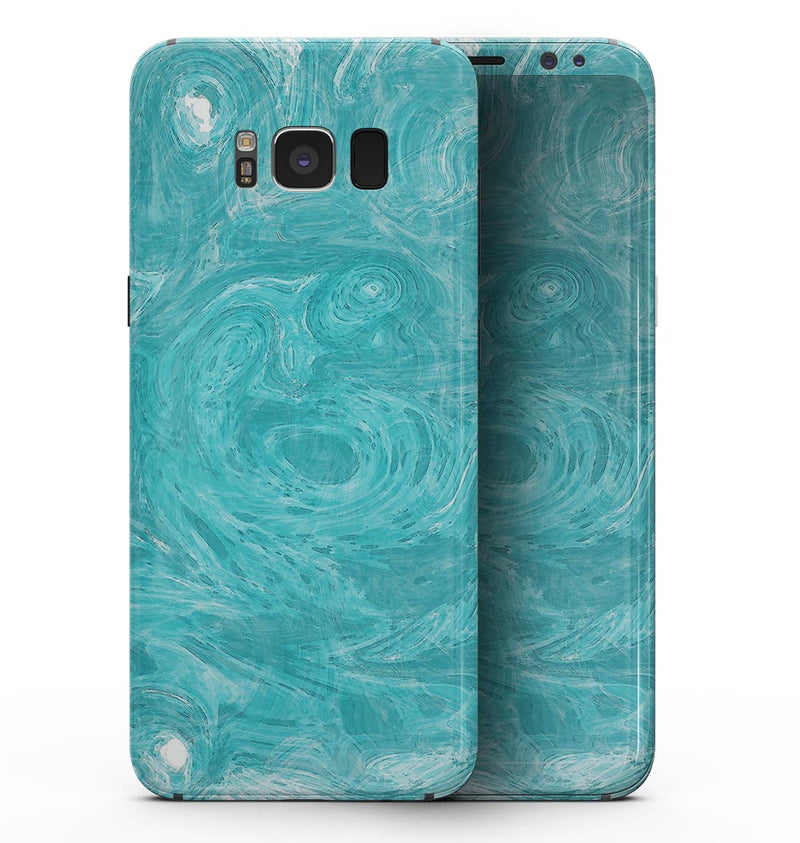 Marble Surface V1 Teal - Samsung Galaxy S8 Full-Body Skin Kit
