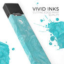 Marble Surface V1 Teal - Premium Decal Protective Skin-Wrap Sticker compatible with the Juul Labs vaping device