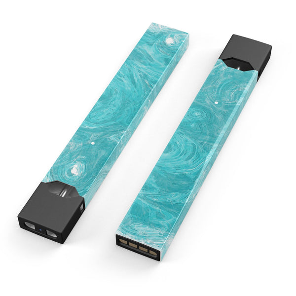 Marble Surface V1 Teal - Premium Decal Protective Skin-Wrap Sticker compatible with the Juul Labs vaping device