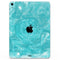 Marble Surface V1 Teal - Full Body Skin Decal for the Apple iPad Pro 12.9", 11", 10.5", 9.7", Air or Mini (All Models Available)