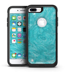 Marble Surface V1 Teal - iPhone 7 or 7 Plus Commuter Case Skin Kit