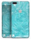 Marble Surface V1 Teal - Skin-kit for the iPhone 8 or 8 Plus