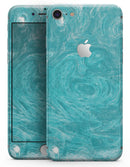 Marble Surface V1 Teal - Skin-kit for the iPhone 8 or 8 Plus