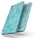 Marble Surface V1 Teal - Skin-kit for the iPhone 8 or 8 Plus