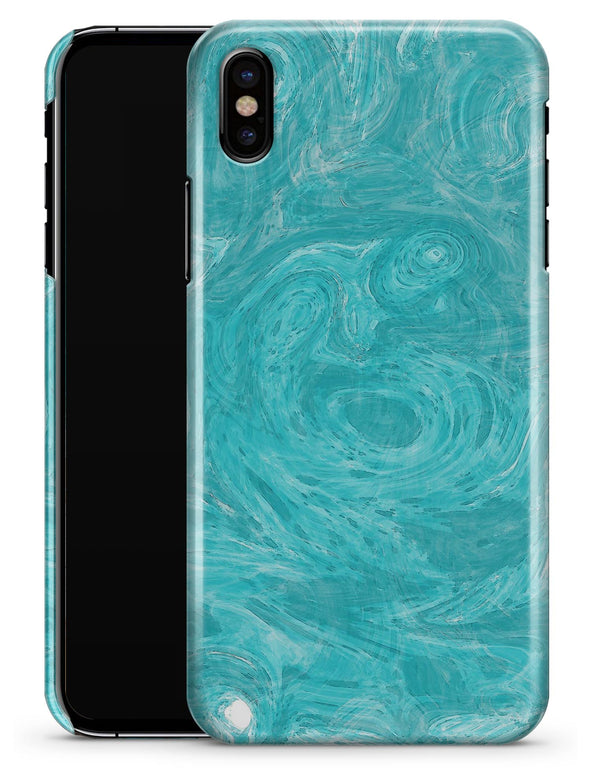 Marble Surface V1 Teal - iPhone X Clipit Case