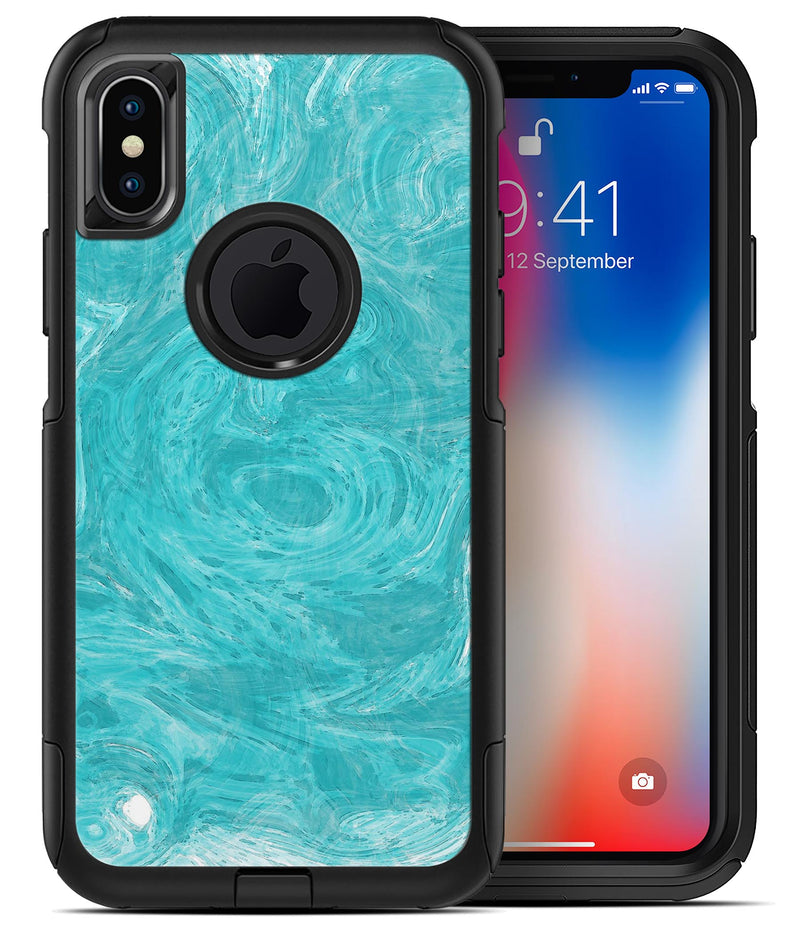 Marble Surface V1 Teal - iPhone X OtterBox Case & Skin Kits