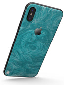 Marble Surface V1 Teal - iPhone X Skin-Kit