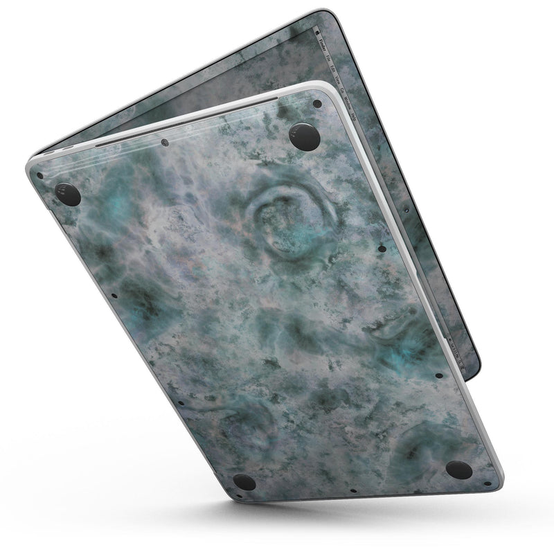 MacBook Pro without Touch Bar Skin Kit - Marble_Surface_V2_Teal-MacBook_13_Touch_V3.jpg?