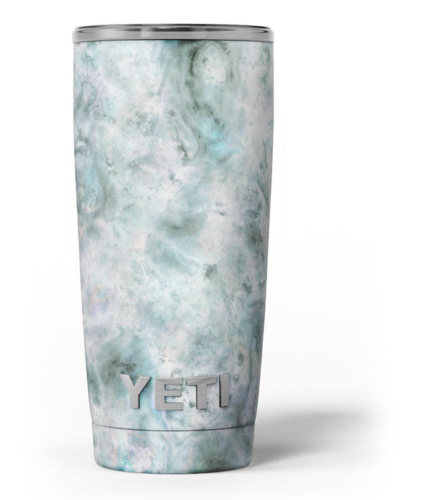 Marble Surface V2 Teal - Skin Decal Vinyl Wrap Kit compatible with the Yeti Rambler Cooler Tumbler Cups
