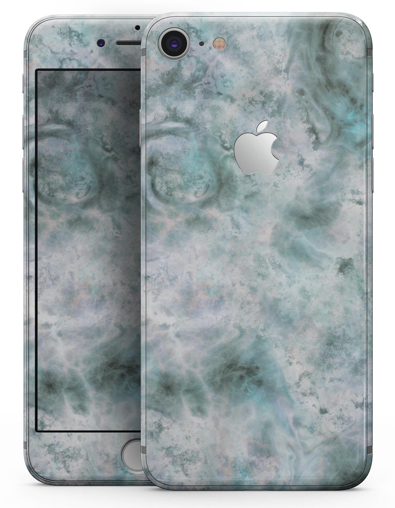Marble Surface V2 Teal - Skin-kit for the iPhone 8 or 8 Plus