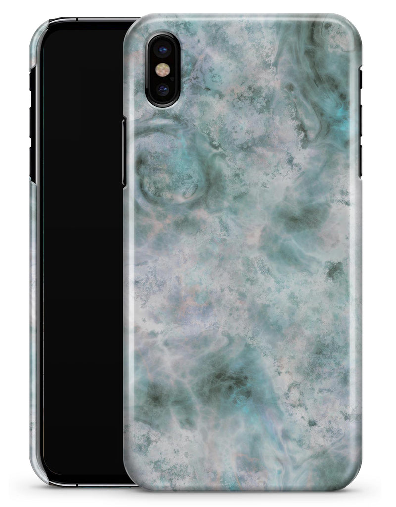 Marble Surface V2 Teal - iPhone X Clipit Case