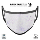 Marble Textures 19 - Made in USA Mouth Cover Unisex Anti-Dust Cotton Blend Reusable & Washable Face Mask with Adjustable Sizing for Adult or Child