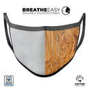 Marble & Wood Mix V1 - Made in USA Mouth Cover Unisex Anti-Dust Cotton Blend Reusable & Washable Face Mask with Adjustable Sizing for Adult or Child