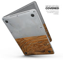 Marble & Wood Mix V1 - Skin Decal Wrap Kit Compatible with the Apple MacBook Pro, Pro with Touch Bar or Air (11", 12", 13", 15" & 16" - All Versions Available)
