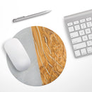 Marble & Wood Mix V1// WaterProof Rubber Foam Backed Anti-Slip Mouse Pad for Home Work Office or Gaming Computer Desk