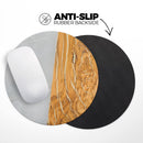 Marble & Wood Mix V1// WaterProof Rubber Foam Backed Anti-Slip Mouse Pad for Home Work Office or Gaming Computer Desk