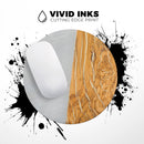 Marble & Wood Mix V1// WaterProof Rubber Foam Backed Anti-Slip Mouse Pad for Home Work Office or Gaming Computer Desk